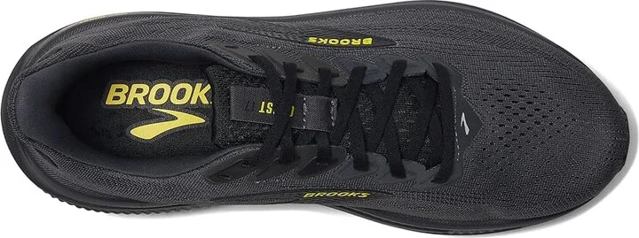 Brooks Ghost 17 Men's Running Shoes Ebony/Black/Yellow : 8.5 D - Medium, Synthetic - Image 2