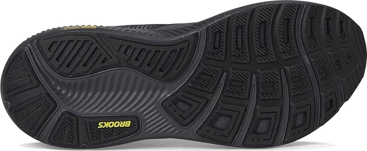 Brooks Ghost 17 Men's Running Shoes Ebony/Black/Yellow : 8.5 D - Medium, Synthetic - Image 3