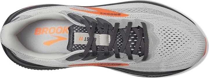 Brooks Ghost 17 Men's Running Shoes Oyster Mushroom/Orange/Ebony : 9 B - Narrow, Synthetic - Image 2