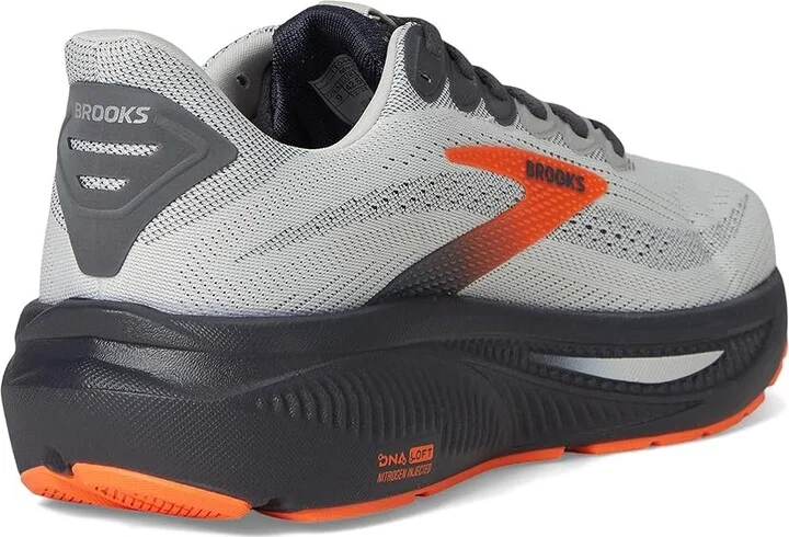 Brooks Ghost 17 Men's Running Shoes Oyster Mushroom/Orange/Ebony : 9 B - Narrow, Synthetic - Image 4