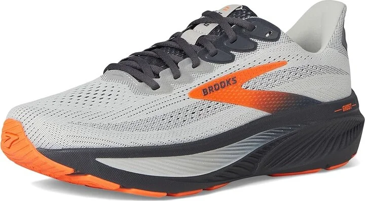 Brooks Ghost 17 Men's Running Shoes Oyster Mushroom/Orange/Ebony : 9 B - Narrow, Synthetic - Image 5