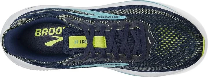 Brooks Ghost 17 Men's Running Shoes Peacoat/Lime/Blue : 9.5 D - Medium, Synthetic - Image 2
