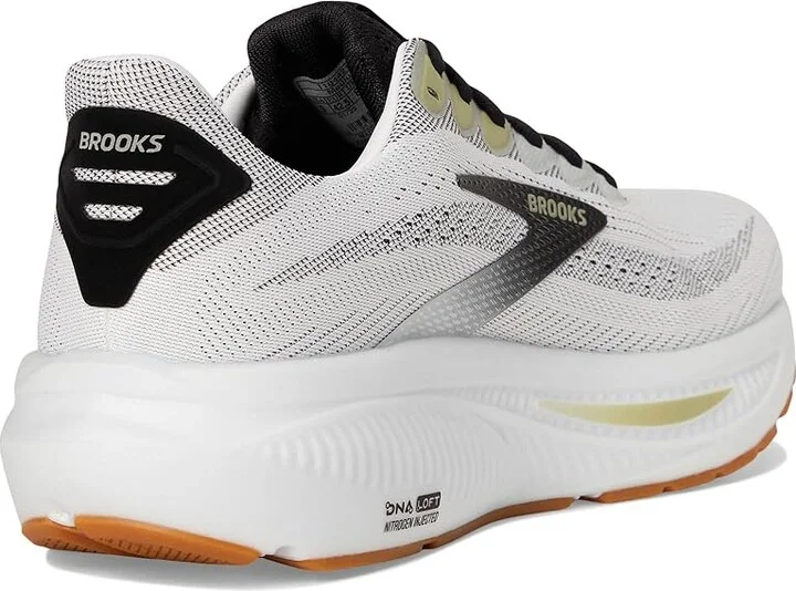 Brooks Ghost 17 Men's Running Shoes White/Black/Tea : 9.5 D - Medium, Synthetic - Image 4
