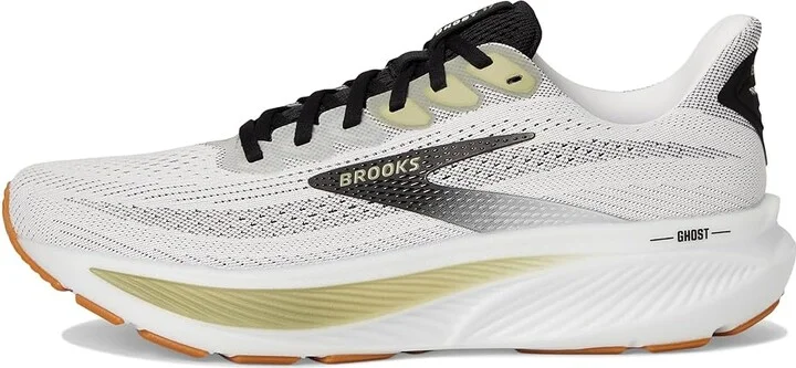 Brooks Ghost 17 Men's Running Shoes White/Black/Tea : 9.5 D - Medium, Synthetic - Image 6