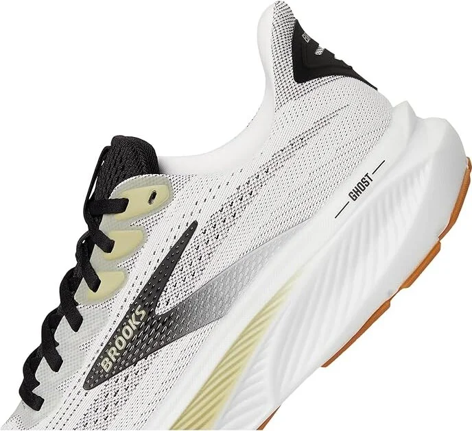 Brooks Ghost 17 Men's Running Shoes White/Black/Tea : 9.5 D - Medium, Synthetic - Image 7