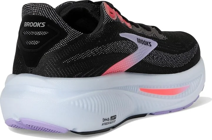 Brooks Ghost 17 Women's Running Shoes Black/Purple/Coral : 10.5 B - Medium, Textile - Image 4