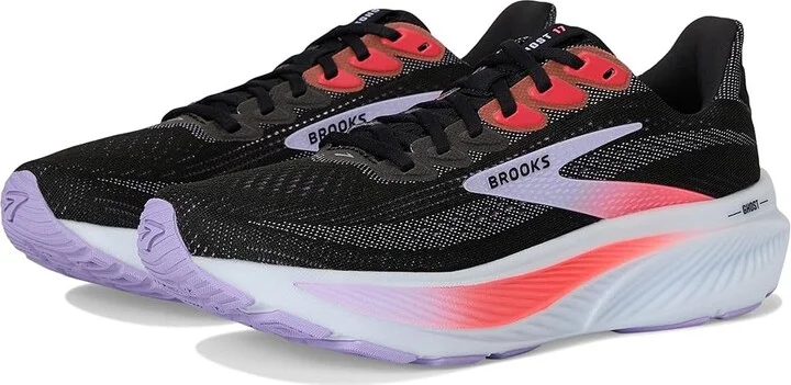 Brooks Ghost 17 Women's Running Shoes Black/Purple/Coral : 10.5 B - Medium, Textile