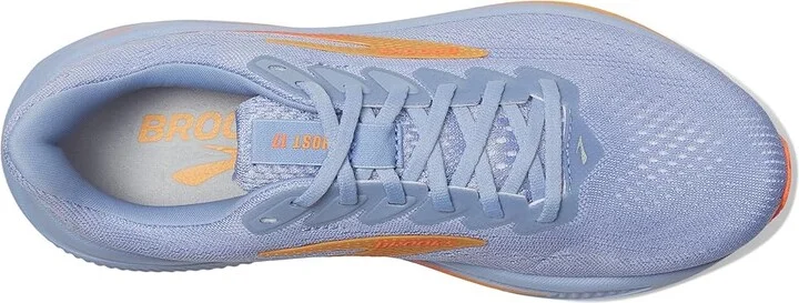 Brooks Ghost 17 Women's Running Shoes Blue Heron/White/Orange : 7.5 B - Medium, Textile - Image 2