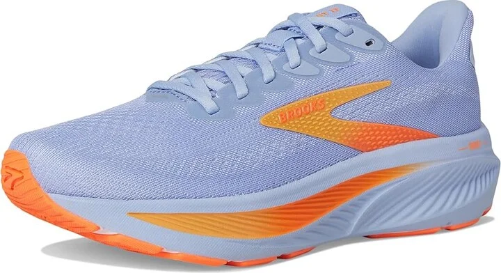 Brooks Ghost 17 Women's Running Shoes Blue Heron/White/Orange : 7.5 B - Medium, Textile - Image 5