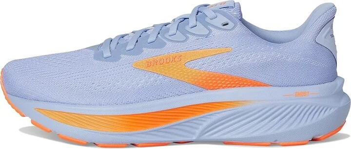 Brooks Ghost 17 Women's Running Shoes Blue Heron/White/Orange : 7.5 B - Medium, Textile - Image 6