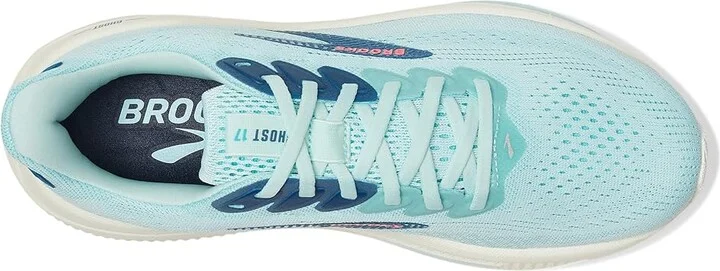 Brooks Ghost 17 Women's Running Shoes Clearwater/Navy Peony : 9.5 B - Medium, Textile - Image 2