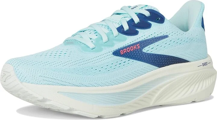 Brooks Ghost 17 Women's Running Shoes Clearwater/Navy Peony : 9.5 B - Medium, Textile - Image 5