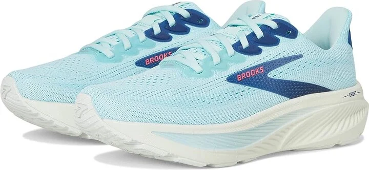 Brooks Ghost 17 Women's Running Shoes Clearwater/Navy Peony : 9.5 B - Medium, Textile