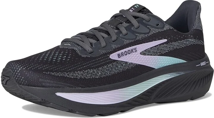 Brooks Ghost 17 Women's Running Shoes Grey/Clearwater/Purple : 5.5 B - Medium, Textile - Image 5