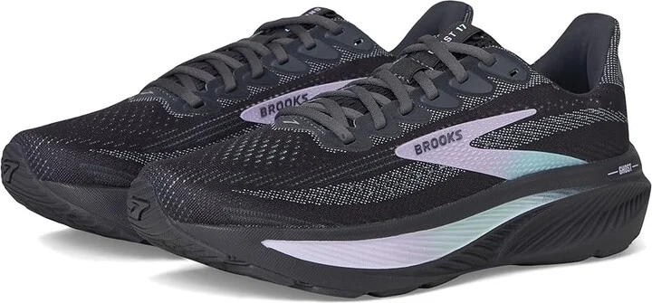 Brooks Ghost 17 Women's Running Shoes Grey/Clearwater/Purple : 5.5 B - Medium, Textile