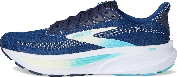 Brooks Ghost 17 Women's Running Shoes Navy/Green/Turquoise : 7 B - Medium, Textile - Image 6