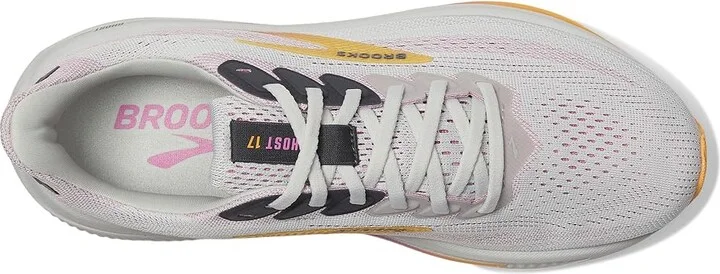 Brooks Ghost 17 Women's Running Shoes Oyster/Apricot/Pink : 8.5 A - Narrow, Textile - Image 2