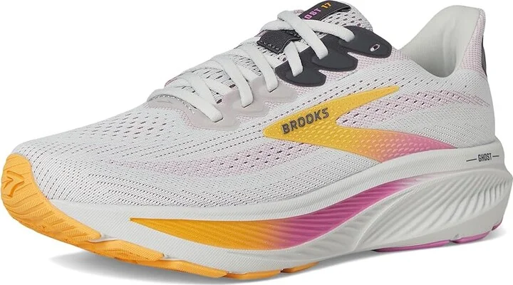 Brooks Ghost 17 Women's Running Shoes Oyster/Apricot/Pink : 8.5 A - Narrow, Textile - Image 5