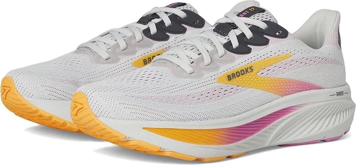 Brooks Ghost 17 Women's Running Shoes Oyster/Apricot/Pink : 8.5 A - Narrow, Textile