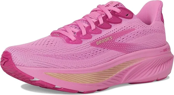 Brooks Ghost 17 Women's Running Shoes Pink/Fuchsia/Gold : 5 B - Medium, Textile - Image 5