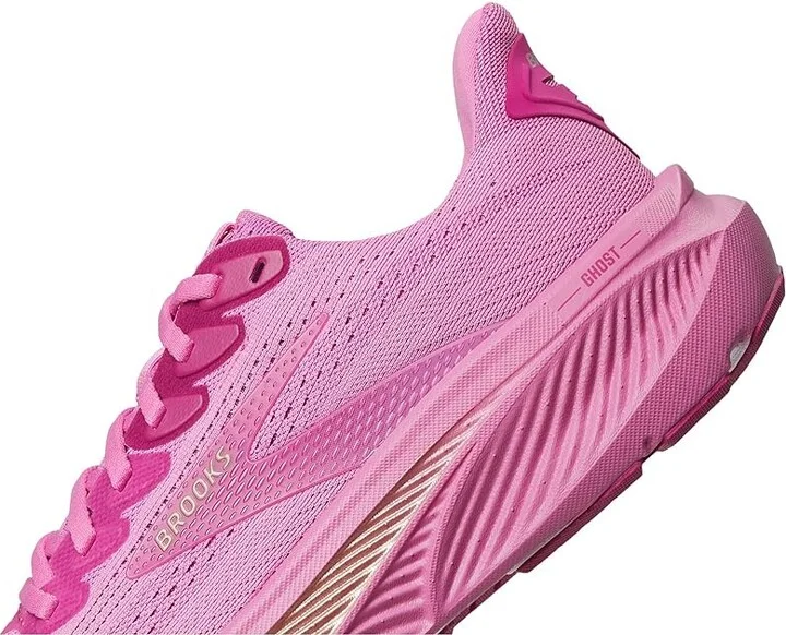 Brooks Ghost 17 Women's Running Shoes Pink/Fuchsia/Gold : 5 B - Medium, Textile - Image 7