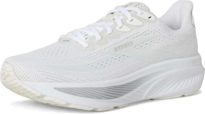 Brooks Ghost 17 Women's Running Shoes White/White/Grey : 9 B - Medium, Textile - Image 5