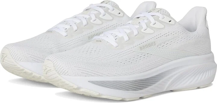 Brooks Ghost 17 Women's Running Shoes White/White/Grey : 9 B - Medium, Textile