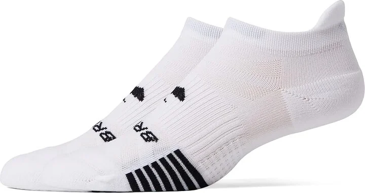 Brooks Ghost Lite No Show 2 Pack No Show Socks Shoes White : SM (US Women's Shoe 4-6.5), Mesh/Nylon/Spandex