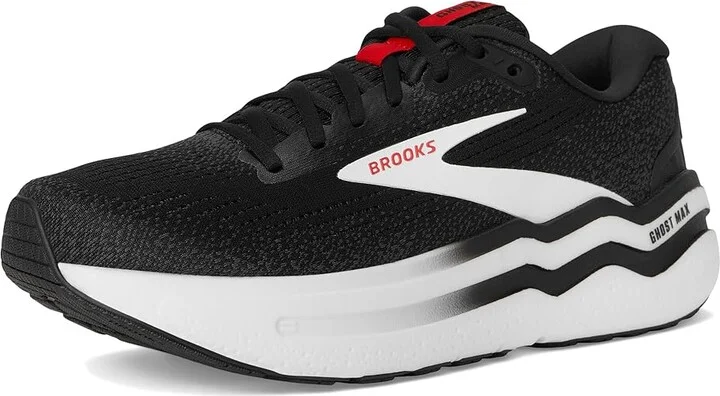 Brooks Ghost Max 2 Men's Running Shoes Black/White/Fiery Red : 11 D - Medium, Rubber - Image 5
