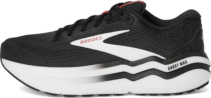 Brooks Ghost Max 2 Men's Running Shoes Black/White/Fiery Red : 11 D - Medium, Rubber - Image 6