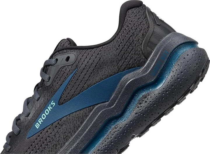 Brooks Ghost Max 2 Men's Running Shoes Ebony/Cockatoo/Blue Sapphire : 10.5 D - Medium, Rubber - Image 4