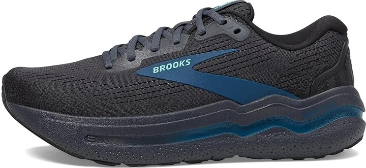 Brooks Ghost Max 2 Men's Running Shoes Ebony/Cockatoo/Blue Sapphire : 10.5 D - Medium, Rubber - Image 5