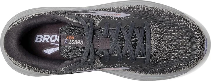 Brooks Ghost Max 2 Women's Running Shoes Ebony/Sweet Lavender/Alloy : 7.5 B - Medium, Rubber - Image 2