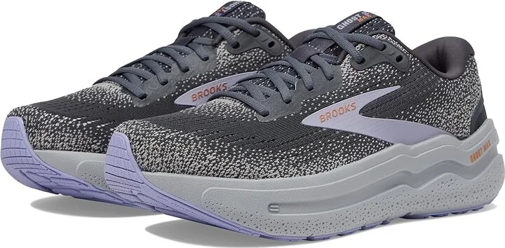 Brooks Ghost Max 2 Women's Running Shoes Ebony/Sweet Lavender/Alloy : 7.5 B - Medium, Rubber