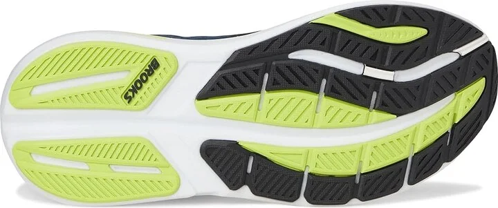 Brooks Ghost Max 3 Men's Running Shoes Black/Navy/Acid Lime : 7.5 EE - Wide, Textile - Image 3