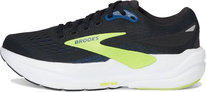 Brooks Ghost Max 3 Men's Running Shoes Black/Navy/Acid Lime : 7.5 EE - Wide, Textile - Image 6