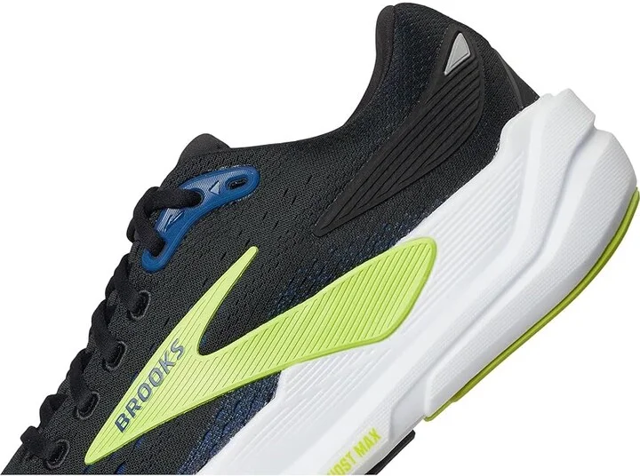 Brooks Ghost Max 3 Men's Running Shoes Black/Navy/Acid Lime : 7.5 EE - Wide, Textile - Image 7