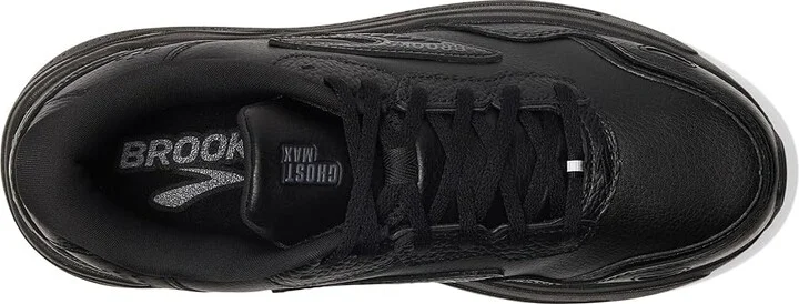 Brooks Ghost Max Leather Men's Walking Shoes Black/Black : 12.5 E - Wide - Image 2