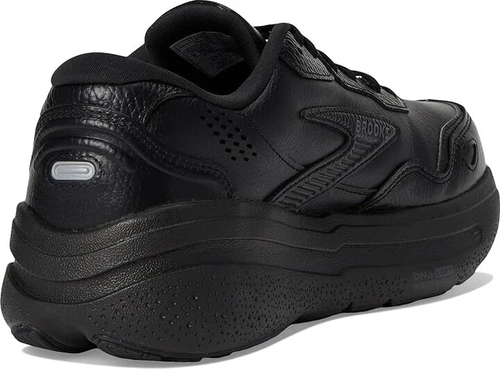 Brooks Ghost Max Leather Men's Walking Shoes Black/Black : 12.5 E - Wide - Image 4