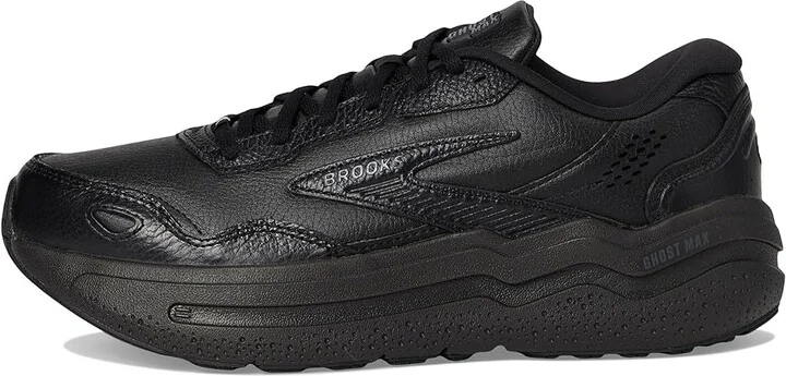 Brooks Ghost Max Leather Men's Walking Shoes Black/Black : 12.5 E - Wide - Image 6