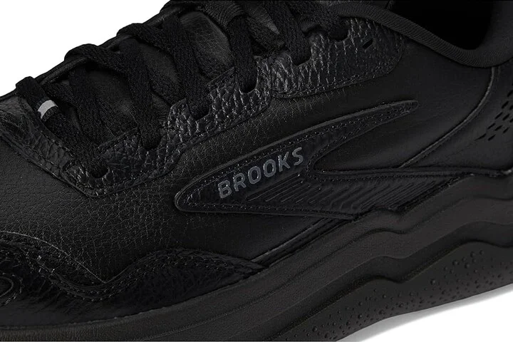 Brooks Ghost Max Leather Men's Walking Shoes Black/Black : 12.5 E - Wide - Image 7