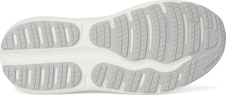 Brooks Ghost Max Leather Men's Walking Shoes White/White : 9 E - Wide - Image 3