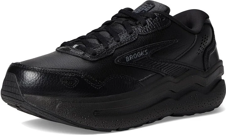 Brooks Ghost Max Leather Women's Walking Shoes Black/Black : 6.5 B - Medium, Leather/Rubber - Image 5