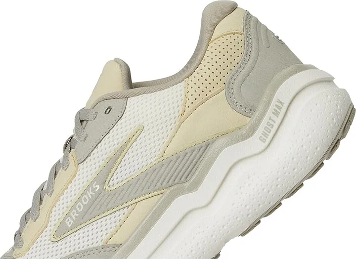 Brooks Ghost Max SE Men's Walking Shoes London Fog/Green Haze/Coconut : 13 D - Medium, Rubber/Suede - Image 7