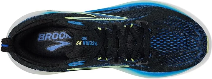 Brooks Glycerin 22 Men's Running Shoes Black/Cobalt/Neo Yellow : 10.5 E - Wide, Rubber - Image 2