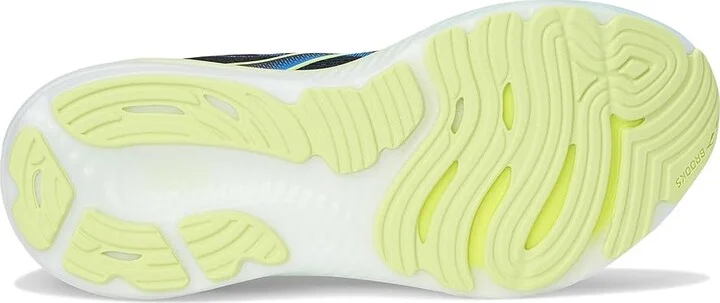 Brooks Glycerin 22 Men's Running Shoes Black/Cobalt/Neo Yellow : 10.5 E - Wide, Rubber - Image 3