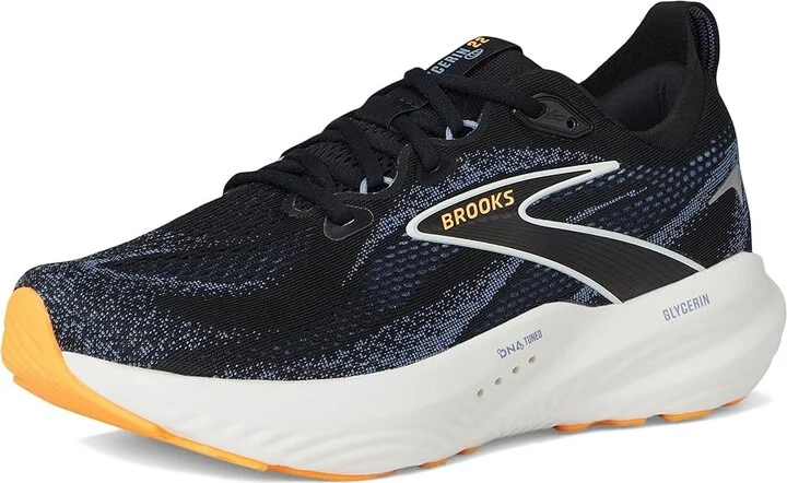 Brooks Glycerin 22 Men's Running Shoes Black/Country Blue/Orange Pop : 15 D - Medium, Rubber - Image 5