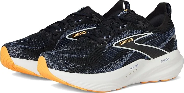 Brooks Glycerin 22 Men's Running Shoes Black/Country Blue/Orange Pop : 15 D - Medium, Rubber