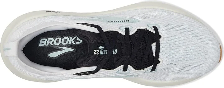 Brooks Glycerin 22 Men's Running Shoes Bright White/Winter Sky/Black : 14 D - Medium, Rubber - Image 2