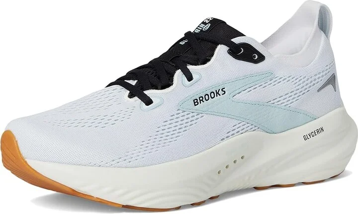 Brooks Glycerin 22 Men's Running Shoes Bright White/Winter Sky/Black : 14 D - Medium, Rubber - Image 5